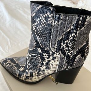 Marc Fisher Black multi Texture Boot